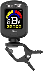 True Tune TT-06 Rechargeable Clip on Sensing Chromatic Tuner Full Color Screen for Banjo, Guitar ,Bass ,Violin ,Mandolin ,Cello