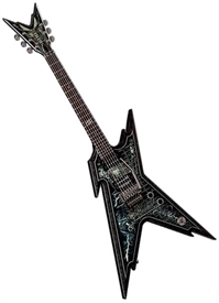 Dean Dimebag Razorback Cemetary Gates Electric Guitar W  Case - Rzr Cg